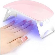 Kazan Hobi Profesyonel 6W Uv LED Tırnak Kurutma Lambası Hızlı Kuruma Akıllı Sensör Çoklu Zaman Ayarı 6 LED