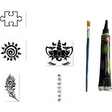 Kazan Hobi Özgür Ruhlu Spray Tattoo Geçici Sprey Dövme Seti