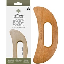 Kazan Hobi Daıly Concepts Ahşap Gövde Gua Sha Aracı, Ahşap Gövde Gua Sha Aracı Lenfatik Drenajı Artırır ve Basınç Uygulandığında Dolaşımı Artırır.