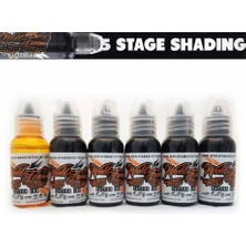 Kazan Hobi Five Stage Shading 5'li Gölge Boyası Seti - World Famous Ink Dövme Boyası - 1OZ/30ML (+Solüsyon)