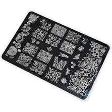 Kazan Hobi Nail Art Stamping Baskı Plakası Büyük Boy Xl HK08