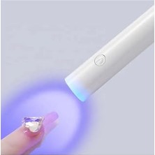 Kazan Hobi Gaman Yeni Tasarım Mini El Tipi Taşınabilir 3 W USB Şarjlı Beyaz Tırnak Oje Kurutucu Ultraviyole Mor Işık