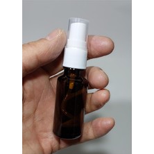 Kazan Hobi 3 Adet Boş Amber Renk Cam Şişe Spreyli Kolonya Şişesi Doldurulabilir Cep Parfüm Şişesi 20 ml 8697431742745
