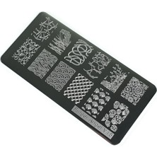 Kazan Hobi Nail Art Stamping Baskı Plakası VV15