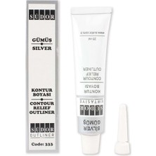 Kazan Hobi Südor Kontür Boyası 25ML Gümüş