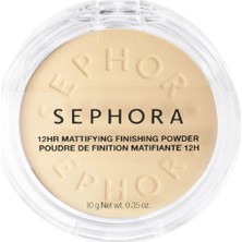 Kazan Hobi Sephora Matlaştırıcı Pudra - 12 Saat Matlaştırıcı Etkili Neme Dayanıklı Kompakt Pudra, 01 Fair Yellow