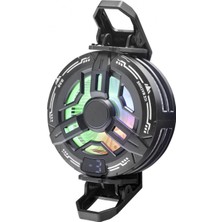Gees Global 1 Adet Manyetik Klipsli Fan Rgb Isı Göstergeli Siyah S38