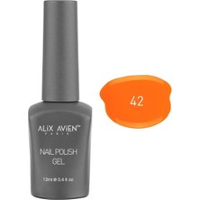 Kazan Hobi Alıx Avıen Uv Kalıcı Turuncu Jel Oje 42 - Gel Polish- 12 ml