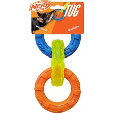 Kazan Hobi Nerf Tpr 3 Halka Römork Mavi/yeşil/turuncu Köpek Oyuncağı, Küçük