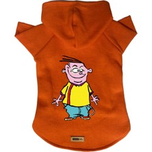 Kazan Hobi Kapişonlu Polar Sweatshirt Köpek ve Kedi Kıyafeti & Elbisesi Turuncu Ed L