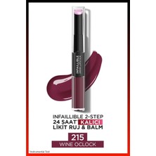 Kazan Hobi L'oreal Paris Infaillible 2-Step 24 Saat Kalıcı Likit Ruj & Balm - 215 Wine Oclock