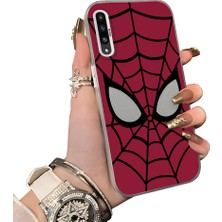 HONTINGA Samsung Galaxy A30S ile Uyumlu Kılıf Silikon Kenar Sert Arka Kamera Koruyucu Basitlik Anti Düşme Kamera Korumalı Spiderman Desen Couple Telefon Kılıfı Kadın ve Erkek Için Uygundur K1-0132