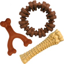 Kazan Hobi Nylabone Power Chew Toys Müşteri Favorileri Paketi - Agresif Çiğneme Için Köpek Oyuncakları, Büyük Köpekler Için 3 Şekil ve Tatta Yıkılmaz Köpek Oyuncakları - Lezzet Karışık, Büyük/dev (3 Sayı)