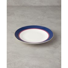 Kazan Hobi English Home Carny Bone Porselen Servis Tabağı 25 cm Lacivert