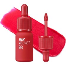 Kazan Hobi Clıo Yüksek Pigmentli, Kadife Görünümlü, Gün Boyu Kalıcı Tint Peripera Ink Velvet (8 Sellout Red)