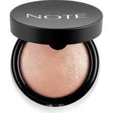 Kazan Hobi Note Cosmetics Baked Powder 01 Stardust Işıltılı Bitişli Highlighter Toz Yüz Pudrası