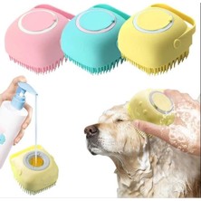 Kazan Hobi Orret Home Şampuan Hazneli Kedi Köpek Yıkama Kesesi, Masaj Yapan Hayvan Yıkama Fırçası