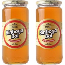 Kazan Hobi Binboğa Bal, Çiçek Balı, Cam Kavanoz, 650 Gr, 2 Adet