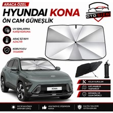 OtoÇizgi Hyundai Şemsiye Tip Ön Cam Güneşliği Katlanabilir Uv Korumalı Araç Cam Güneşlik
