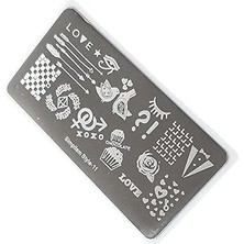 Kazan Hobi Nail Art Stamping Baskı Plakası S11