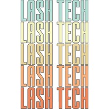 Kazan Hobi Independently Published Lash Tech Retro Eyelash Technician Licensed Lash Tech: Graph Grid Notebook/journal (6” x 9”) Womens Lash Tech Gifts & Eyelash Tech Gifts