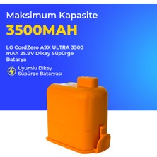 Ümit Maker Lg Cordzero A9X Ultra 3500 Mah 25.9V Dikey Süpürge Batarya