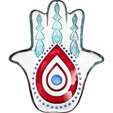 Kazan Hobi Mudo Home Hamsea Kırmızı Dekoratif Tabak 27CM