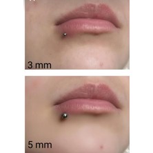 Kazan Hobi Mıknatıslı Deliksiz Piercing, Dudak Kulak Burun, 5 Mm, Gümüş, Unisex