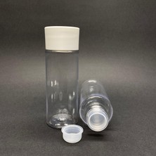 Kazan Hobi 100 cc Silindir Kalın Sert Şişe - Beyaz Kalın Kapaklı- 100ML Kör Tıpalı Ağız Çapı 24MM x 10 Adet