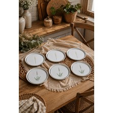 Porland Botanical 21CM 6'lı Pasta Takımı