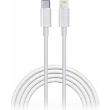 Kazan Hobi Yk Desıgn Iphone Uyumlu Usb-C To Lightning Şarj ve Data Kablosu, Beyaz 3m