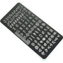 Kazan Hobi Nail Art Stamping Baskı Plakası VV32