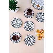 Kazan Hobi Tabakevi Tabak Evi Porselen Mia Çay Tabak Takımı 12CM 6 Parça FLY6ÇTPRS1210
