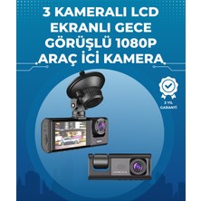 Gece Görüşlü 3'lü Araç Kamerası – Geri Görüş Destekli, 170° Geniş Açı - Lisinya