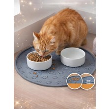 Kazan Hobi Beylini Kedi Köpek Mama Kabı Altlığı Kaymaz Su Geçirmez Beslenme Paspası Kolay Temizlenir Mama Su Altlığı