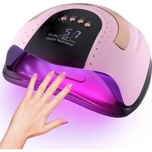 Kazan Hobi Akuirtoi 268 W Uv LED Işıklı Lamba, Tırnak Kurutucu, Jel Cilası Için, 57 Adet Çift Işıklı Boncuklu, 4 Zamanlayıcı Ayarı ve Otomatik Sensörlü