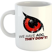 Kazan Hobi Aog Logo Baskılı Porselen Kupa Bardak #3