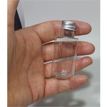 Kazan Hobi 20 Adet Boş Silver Gümüş Renk Kapaklı Kolonya Şişesi Doldurulabilir Cep Plastik Parfüm Şişesi 30 ml 86974317194361
