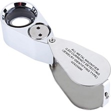 Gees Global Cam Kontrol Için Özel Kutulu Metal Işıklı Lup 40X25