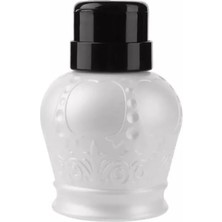 Kazan Hobi Desenli Pompalı Sıvı Şişesi Aseton Cleanser Şişesi Gri 250ML