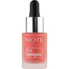 Kazan Hobi Note Cosmetics Drop Highlighter 01 Pearl Rose Işıltılı Likit Aydınlatıcı