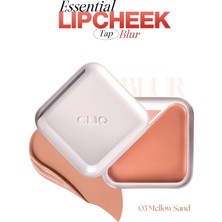 Kazan Hobi Clıo, Dudak ve Yanak Renklendirici, Pürüzsüz Mat Balm Essential Lipcheek Tap Blur (03 Mellow Sand)