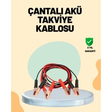 1200 Amper Jumper Kablo 2 Metre Bakır Uçlu Araç Takviye Seti - Lisinya