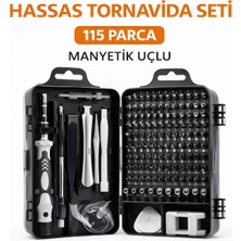 Gees Global Kullanıma Uygun 115 Parça Manyetik Uçlu Hassas Tornavida Seti