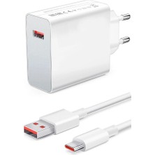 Gees Global 120WATT Turbo 1 x USB A 1 mt A To C Kablolu Duvar Şarj Aleti