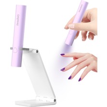 Kazan Hobi Denabuty Jel Çiviler Için Uv Işığı, Mini Uv LED Tırnak Lambası, El Standlı, Taşınabilir Tırnak Kurutucu, Şarj Edilebilir USB Kablosuz, Hızlı Kuruma Için 2 Zamanlayıcılı Tırnak Lambası, Menekşe