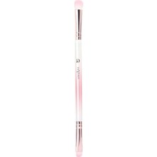 Kazan Hobi Golden Rose Devobis Dual-Ended Eyeshadow Brush - Çift Taraflı Profesyonel Göz Farı Fırçası