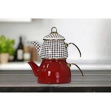 Kazan Hobi Pr Home Forte Red Gold Model Emaye Çaydanlık