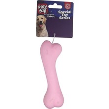 Kazan Hobi Playfull Plastik Köpek Oyuncağı 12 cm Beyaz