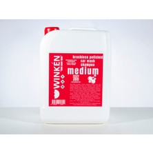 Winken / Wilmann Medium Fırçasız Cilalı Oto Yıkama Şampuanı (Köpüğü) 5kg Konsantre 1/60